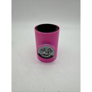 Chill-N-Reel Fishing Koozie Drink Cooler with Hand Line Reel Pink Shark Tank